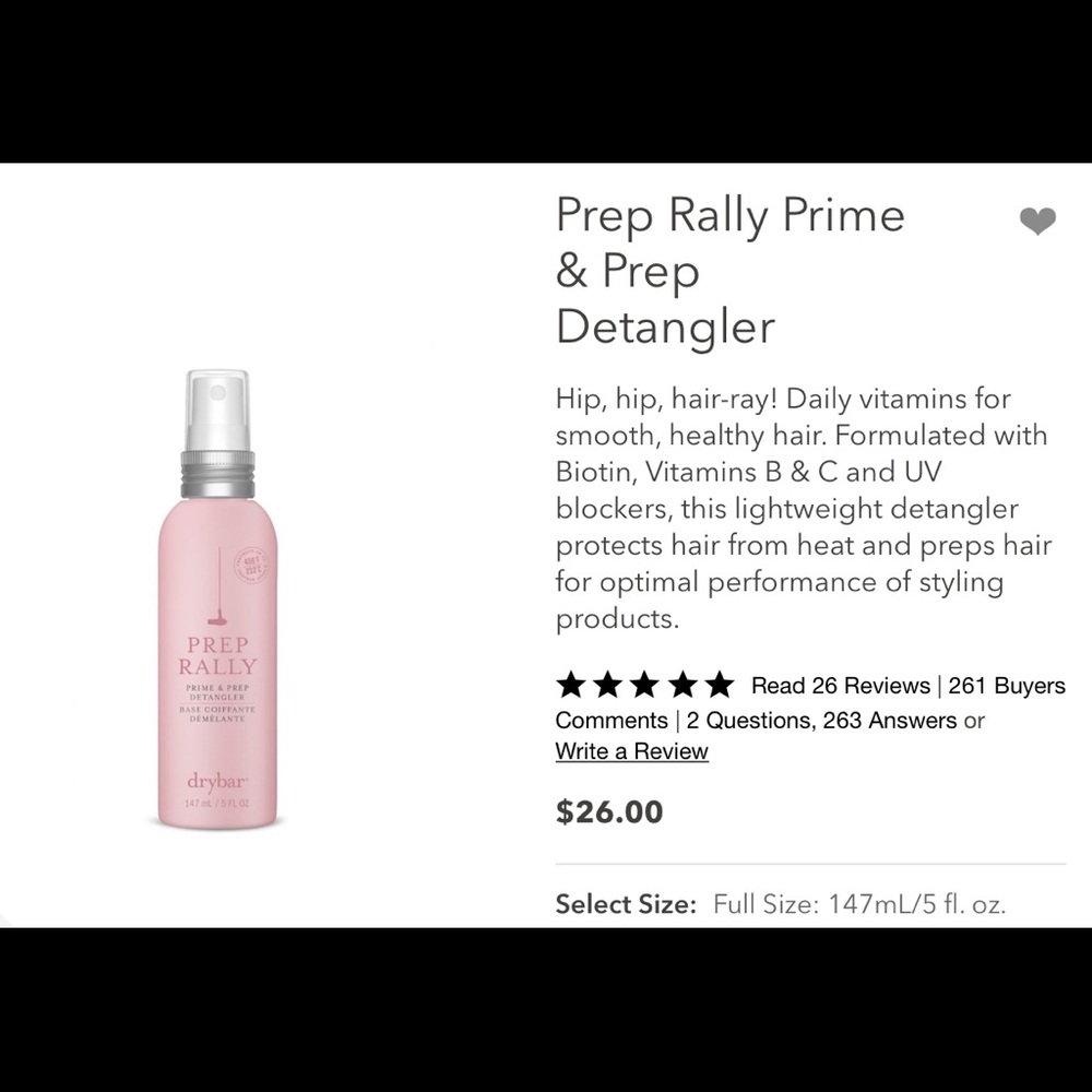 Prep Rally Prime & Prep Detangler